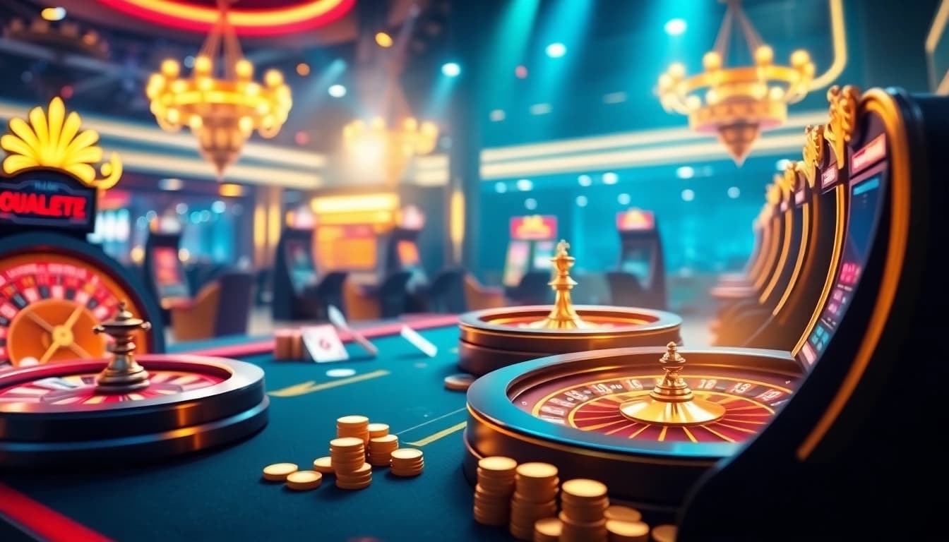 Expérience passionnante de casino en ligne avec des jeux vibrants et une atmosphère professionnelle.