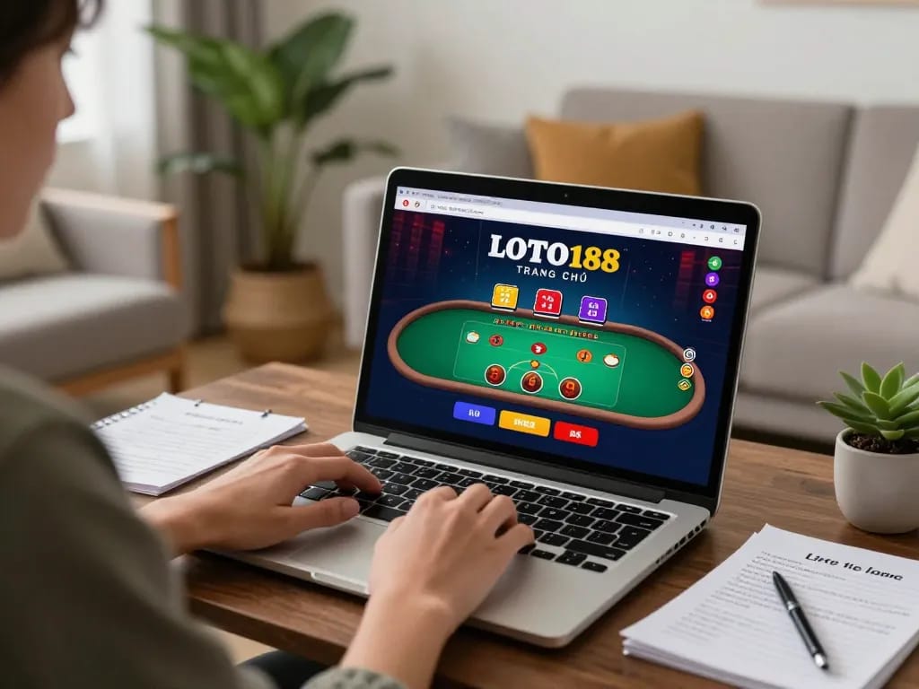 Engaging gameplay at LOTO188 TRANG CHỦ, showcasing a player participating in online gambling.