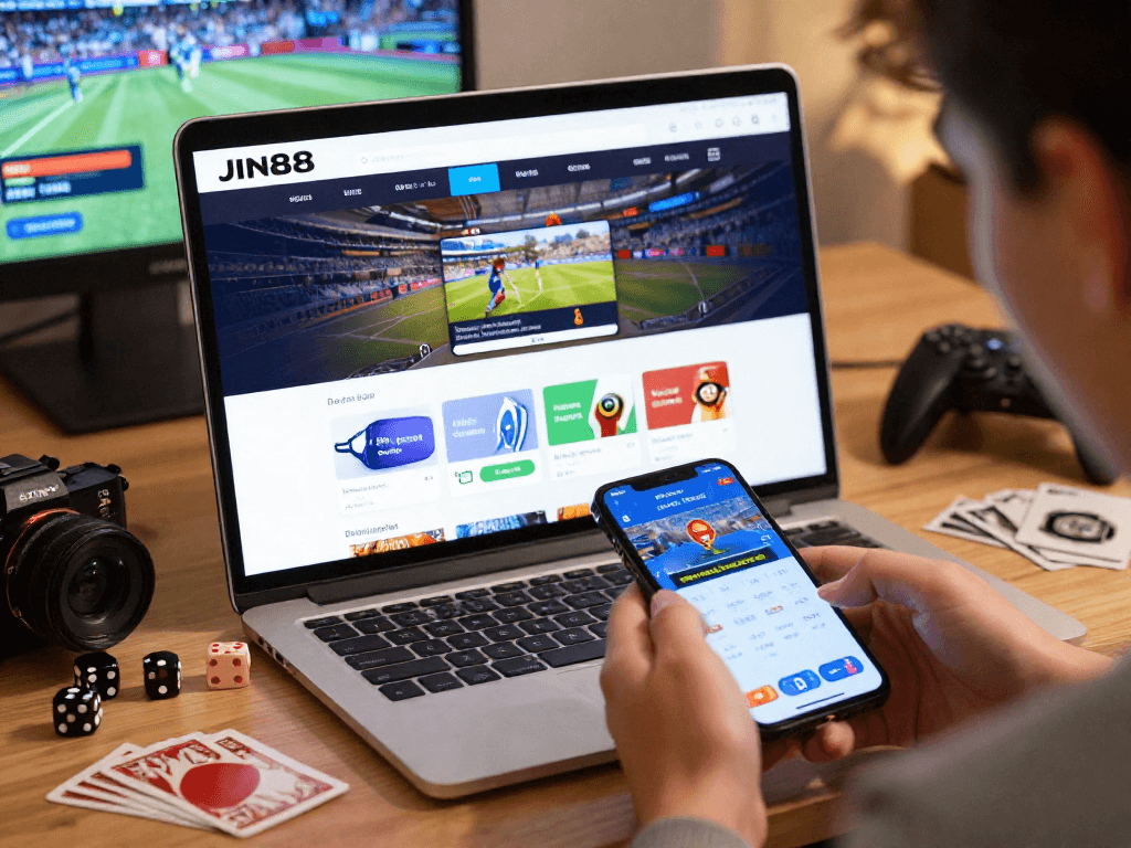 Jin88 nền tảng cá cược hiện đại với người dùng đặt cược an toàn trên điện thoại.