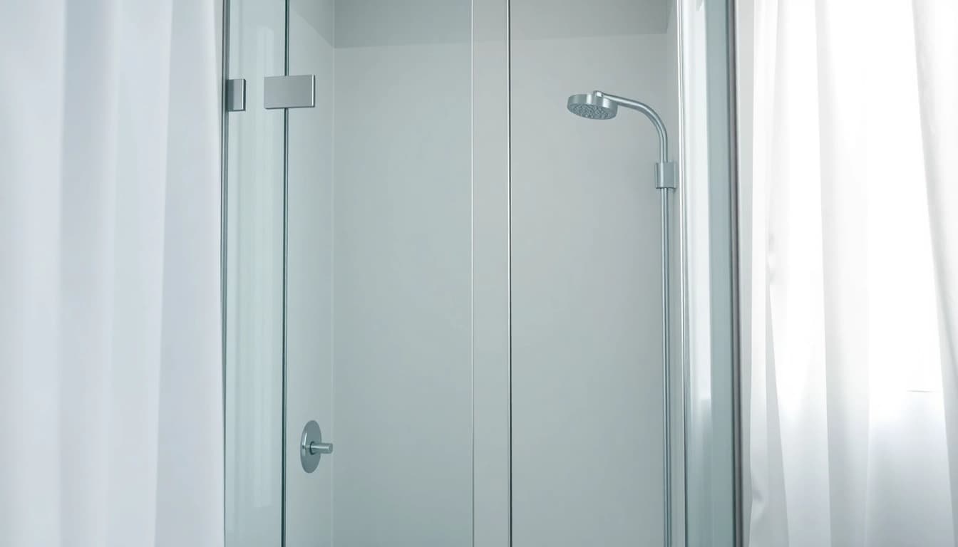 Paroi de douche modern en verre élégante pour une salle de bain contemporaine
