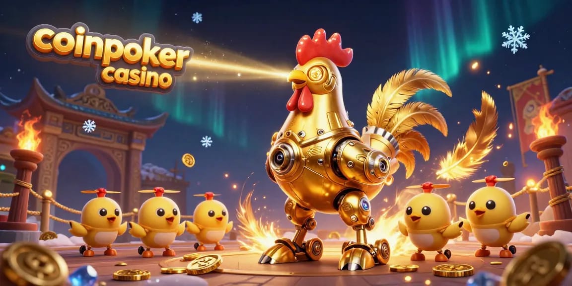 Expérimentez le coinpoker casino avec une illustration de jeu dynamique remplie de détails et de personnages captivants.