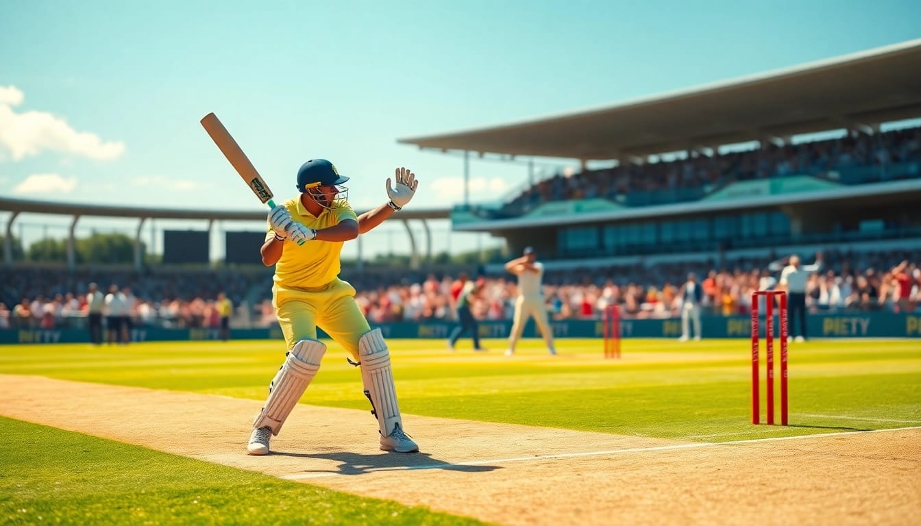 Today's prediction ipl showcasing an intense cricket match with players in action.