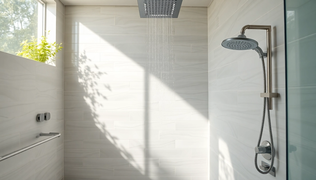 Transform your bathing space with elegant showers featuring modern design elements and serene lighting.
