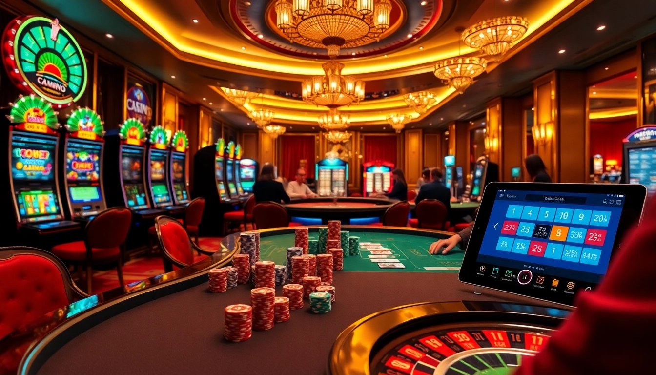 Jouez à des jeux passionnants au casino en ligne avec des machines à sous vibrantes et des tables de poker engageantes.