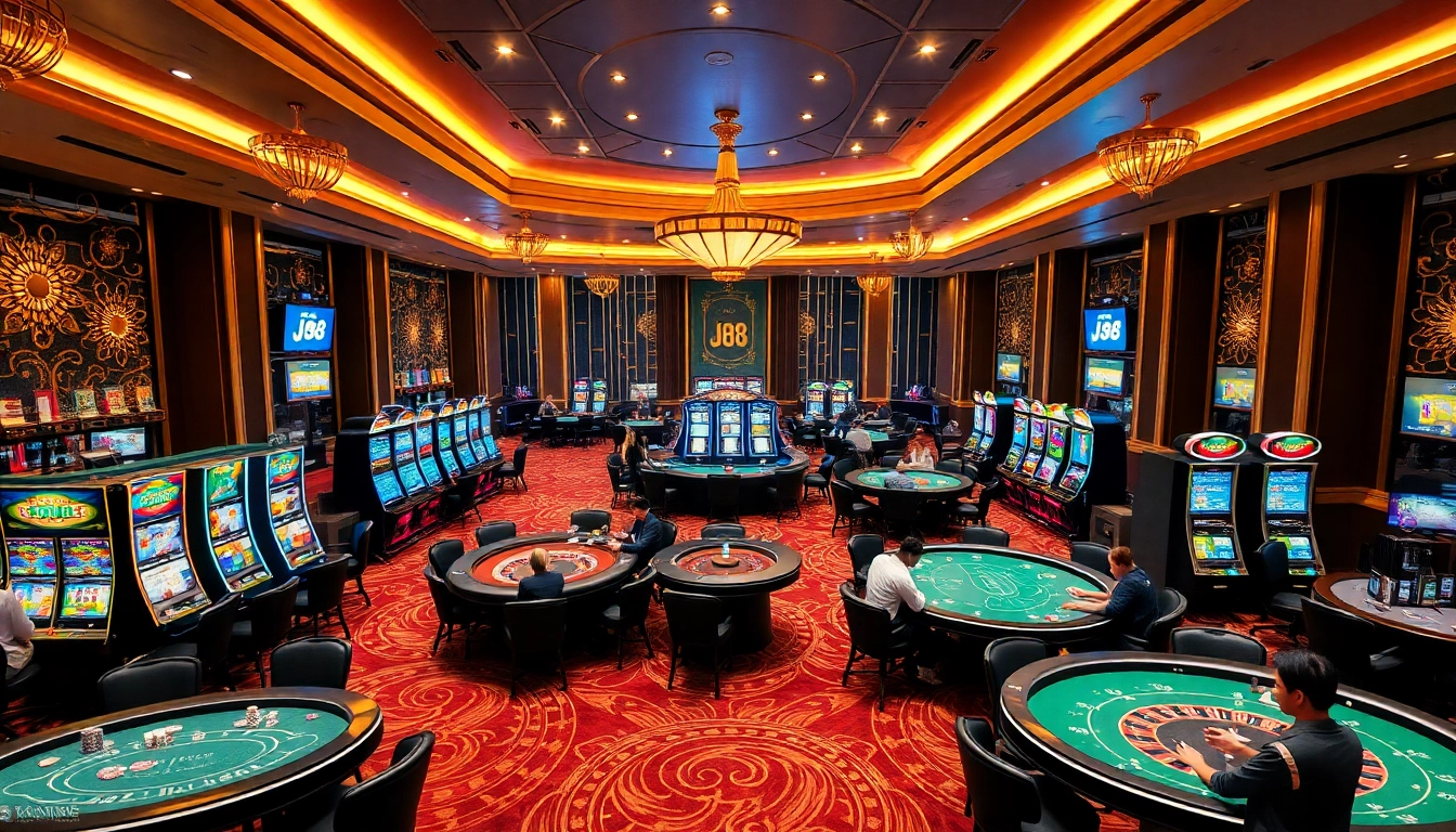 Experience the thrill of gambling at Trang chủ J88 with vibrant casino activities and engaging players.