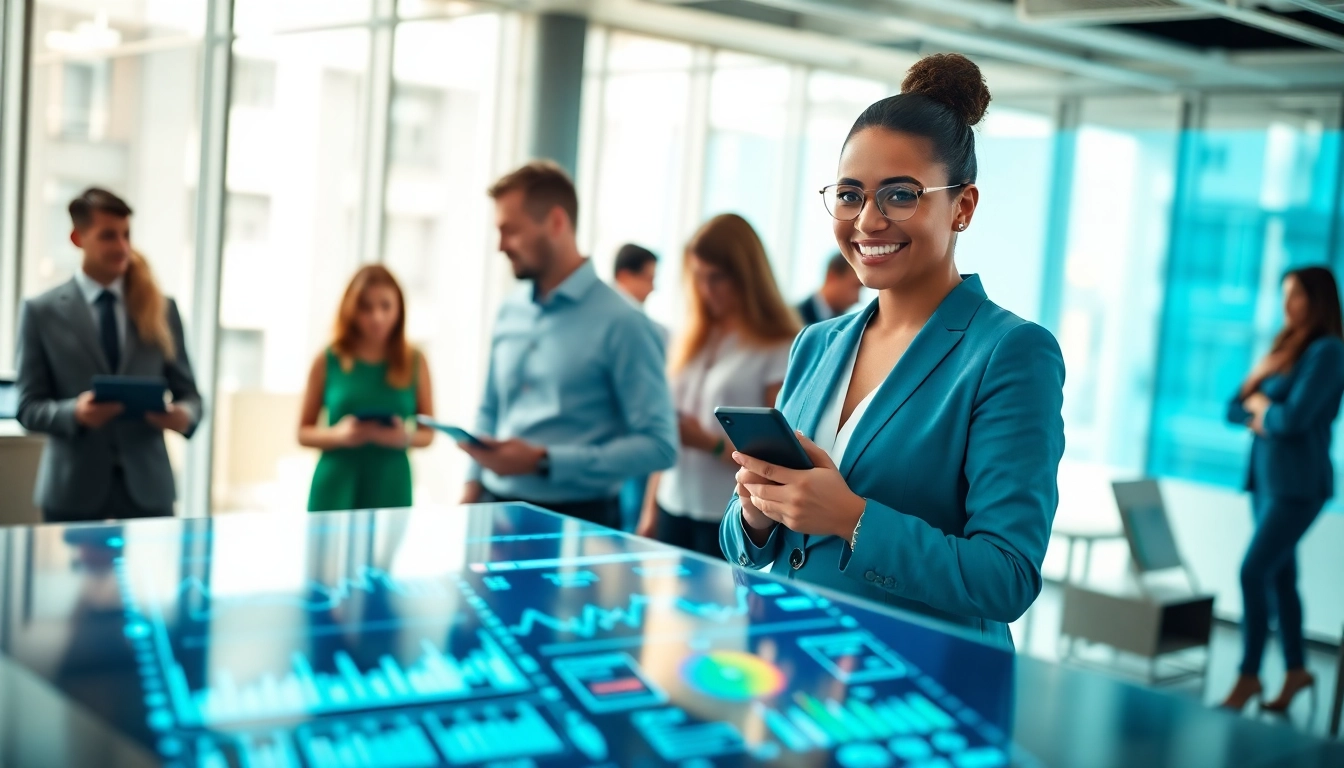 Enhance productivity with an enterprise assistant in a collaborative office setting.