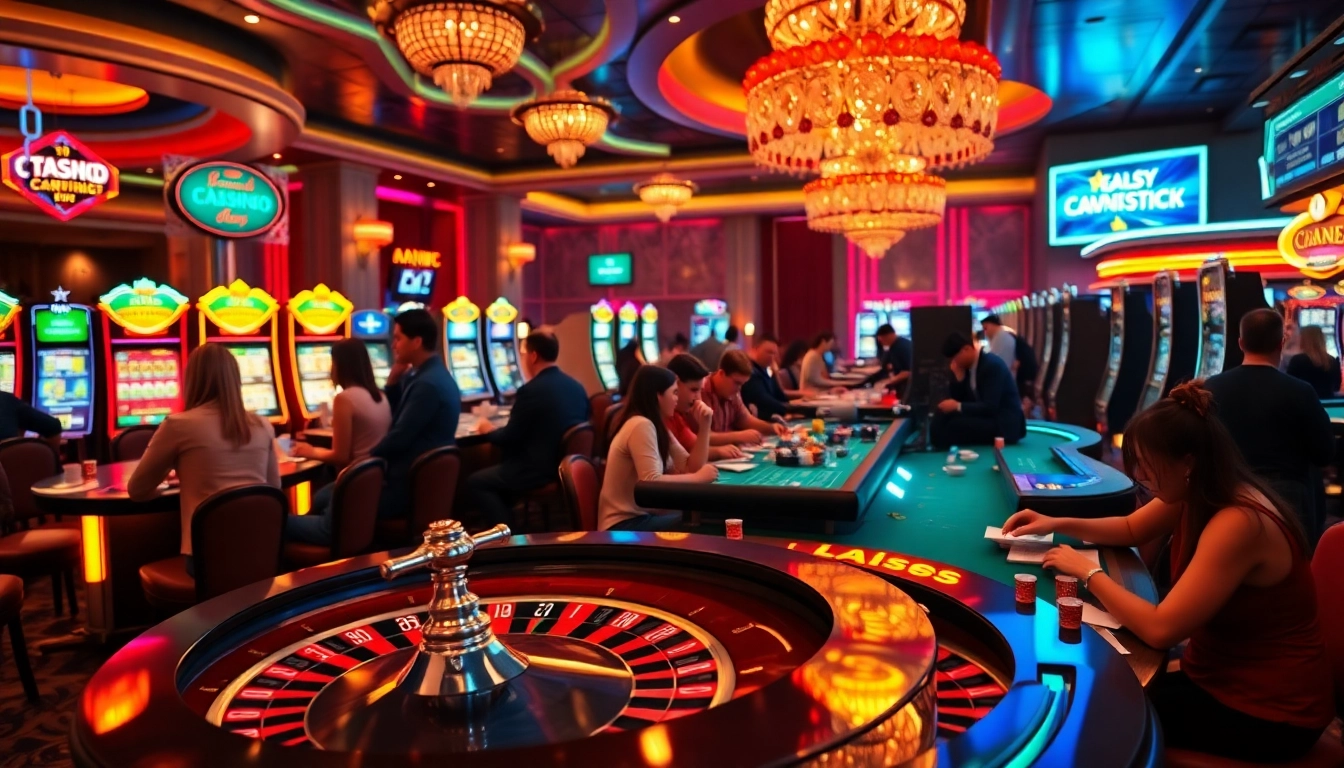 Experience the thrill of a Non gamstop casino UK, featuring vibrant gaming action and engaging players.