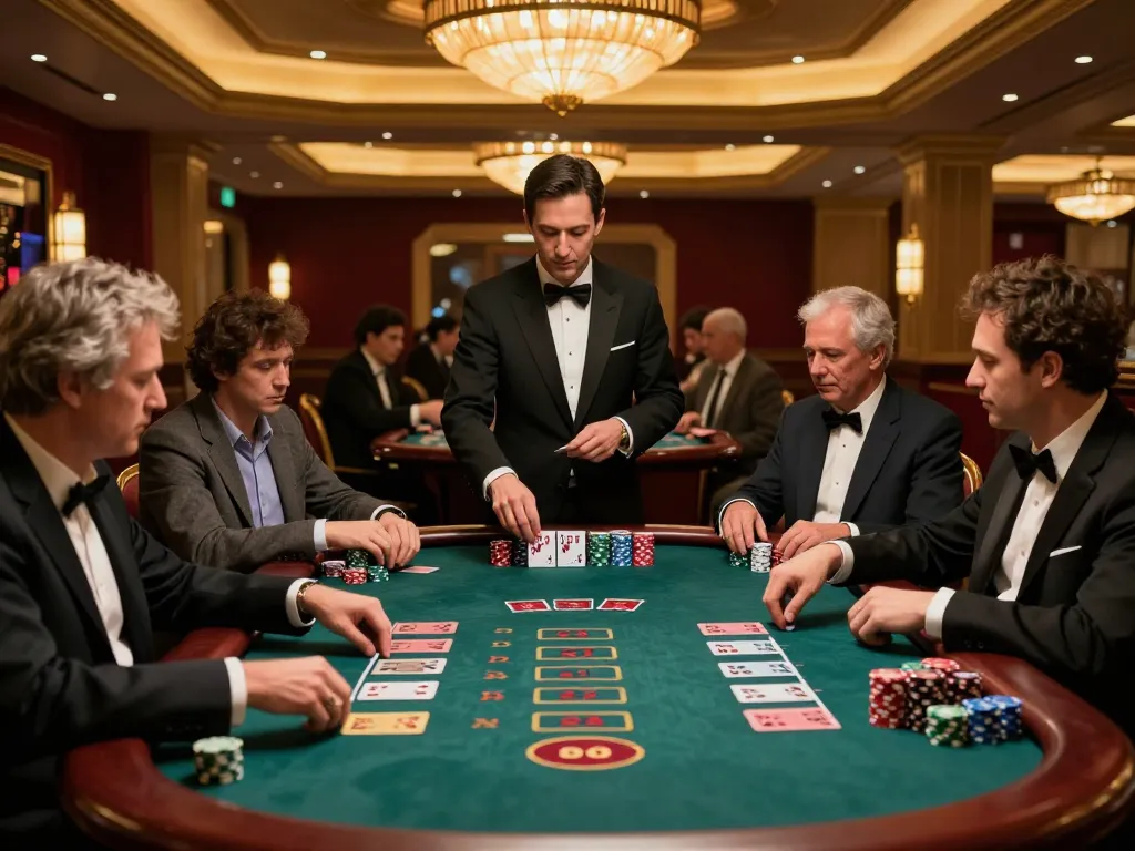 Players engage in strategic blackjack action at xx88's upscale casino