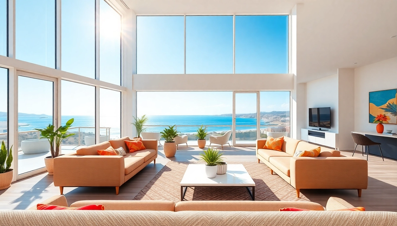 Showcase a luxurious apartment to buy apartment in alanya with sea views and modern furnishings.