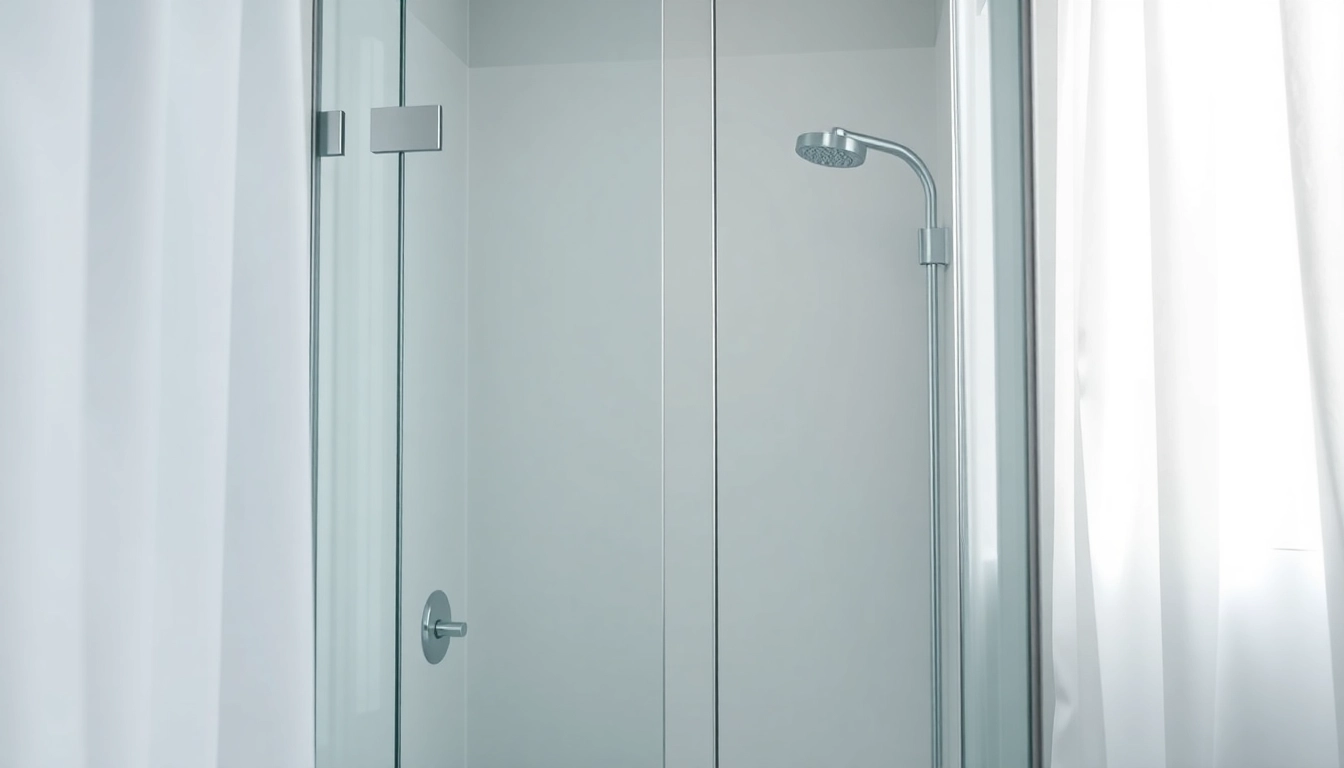Paroi de douche modern en verre élégante pour une salle de bain contemporaine