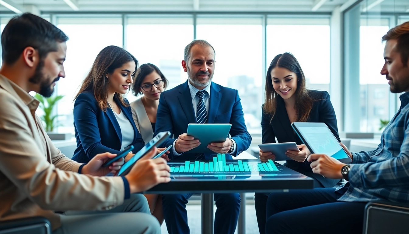 Engaging sales enablement content tracking analysis by a diverse business team.