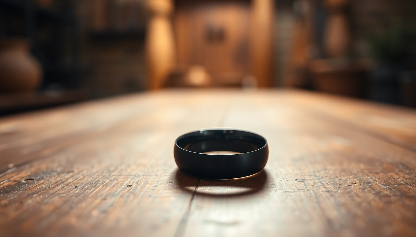 Admire the elegance of Black Zirconium Rings showcasing intricate designs and a sleek finish.
