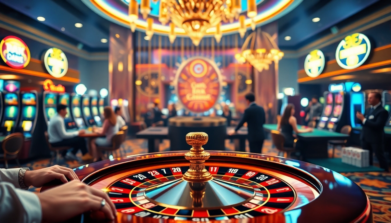 Engaging environment showcasing the Non gamstop Casino Uk with players enjoying various games.