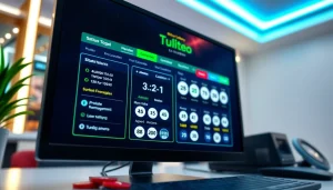 Menggambarkan situs togel dengan antarmuka permainan online yang interaktif dan menarik.