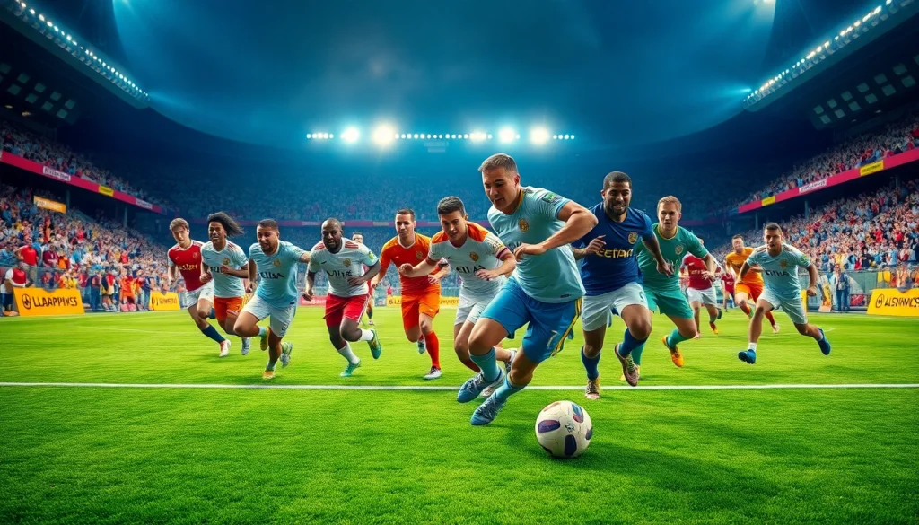 79king football players showcasing teamwork and competitive spirit on the field.