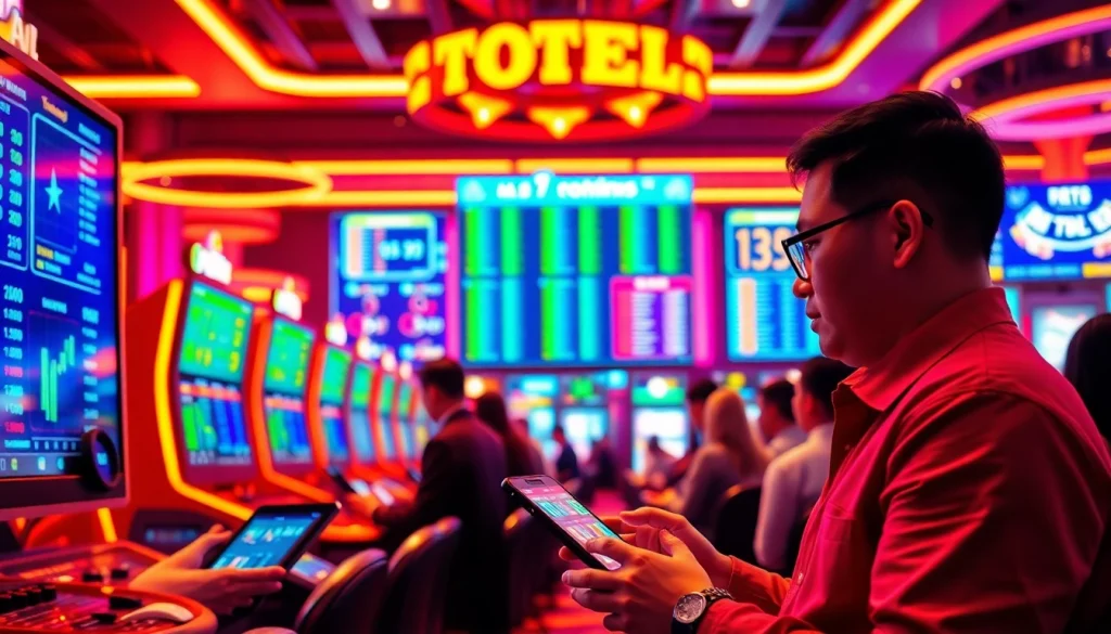 Menangkan togel online dengan antusiasme dalam suasana kasino modern dan berwarna-warni.
