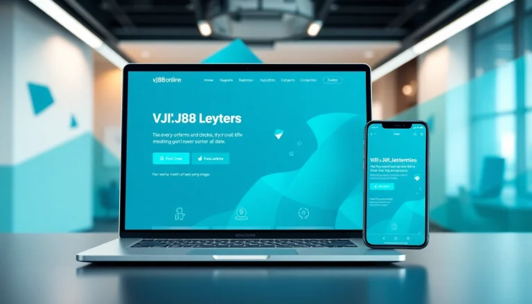 Engaging web design mockup for https://vj88.online/ featuring interactive elements and vibrant colors.