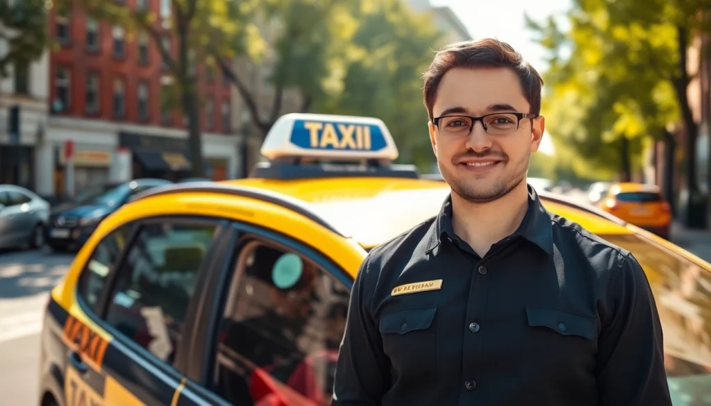 Book a West bridgford Taxi with a friendly driver in a bustling urban environment.