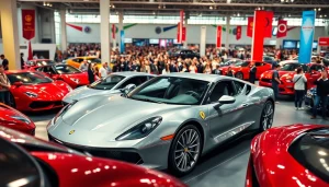 Showcasing the latest innovations at the Auto Cars Show with dazzling new car models