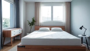 I materassi ergonomici offrono supporto e comfort per migliorare il sonno, evidenziando la qualità e il design moderno.