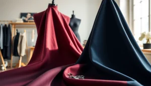 Punta di Roma stof met een rijke textuur, perfect voor modeontwerpen.