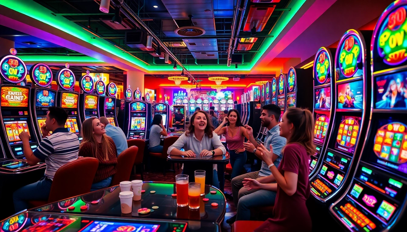 Menangkan link slot gacor dengan suasana kasino yang ceria dan mesin slot berwarna-warni.