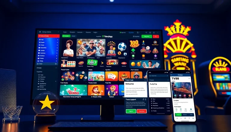 TV88 online betting platform showcasing diverse games and secure features for users.