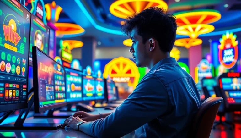 Menggambarkan pengalaman bermain togel resmi slot dengan pemain terfokus dan teknologi gaming modern.