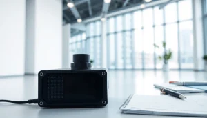 C168 technology showcased in a modern office setup with sleek accessories