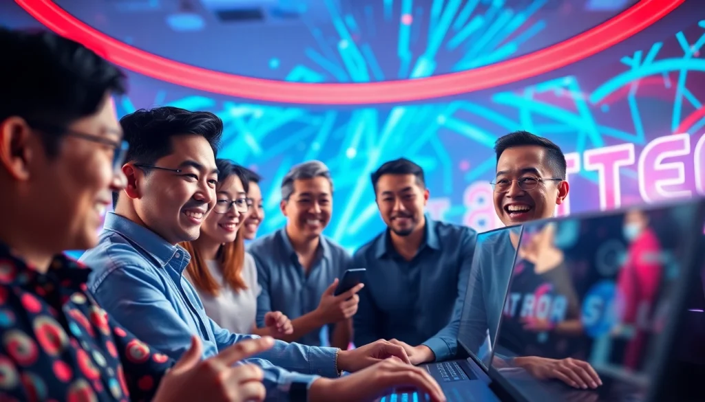 Dalam permainan togel online, para pemain menunjukkan antusiasme dan keceriaan saat memasang taruhan.