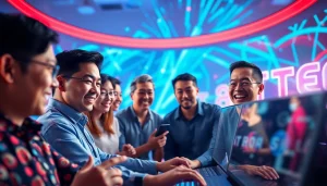 Dalam permainan togel online, para pemain menunjukkan antusiasme dan keceriaan saat memasang taruhan.