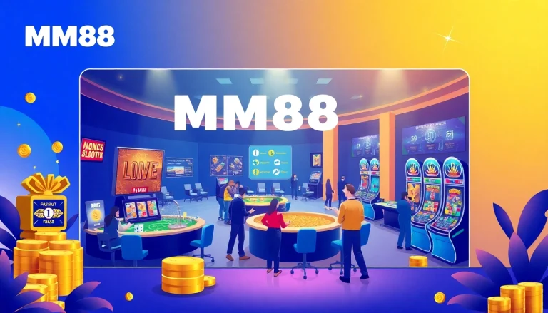 Online gaming experience at mm88 sa com, showcasing a vibrant homepage with casino games and sports betting.