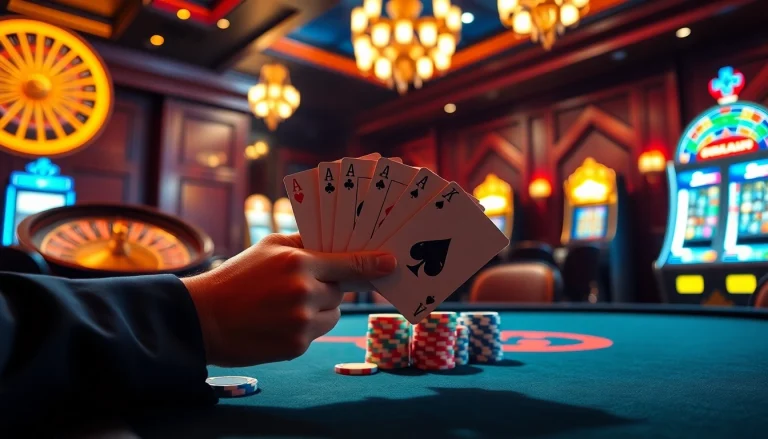 RR88 showcases a lively poker game, highlighting betting excitement and strategic gameplay.