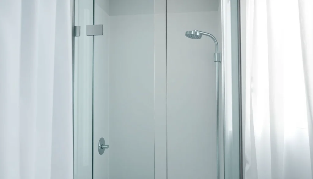 Paroi de douche modern en verre élégante pour une salle de bain contemporaine