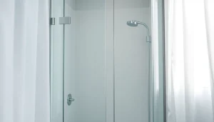 Paroi de douche modern en verre élégante pour une salle de bain contemporaine