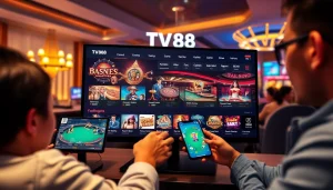 TV88 online gaming platform showcasing diverse games and user-friendly design in a welcoming atmosphere.