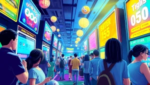 Permainan togel online yang menghibur dan interaktif dengan antarmuka warna-warni dan pemain aktif.