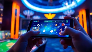 TT88 mobile gaming interface showcasing diverse game options in a vibrant setting.