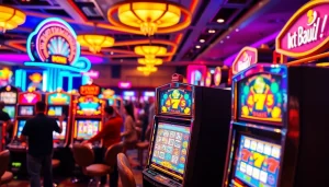 Menangkan hadiah besar di bandar toto 4d slot dengan mesin slot berwarna-warni dan suasana yang meriah.