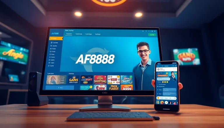 AF88 online betting platform interface showcasing gaming excitement and user support