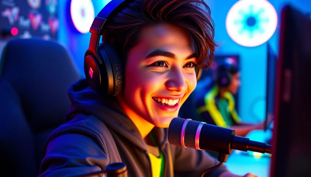 MV88 microphone featured in an exciting gaming setup, capturing crisp audio.