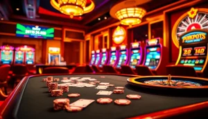 Experience the luxury of Trang chủ S88VIP with vibrant casino tables, poker chips, and online gaming excitement.