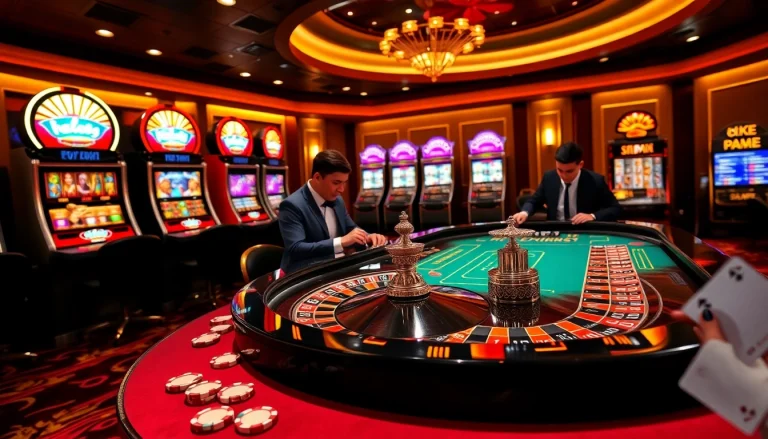 Khela88 players enjoy thrilling betting at a luxurious casino table, highlighting excitement and high stakes.