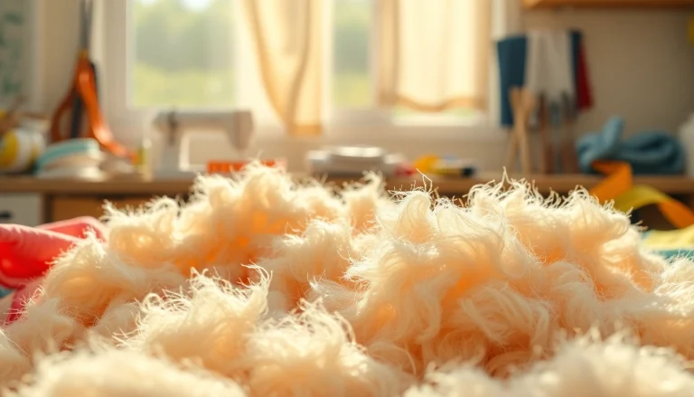 Katoen fabric displayed in a cozy sewing workspace with sewing tools.