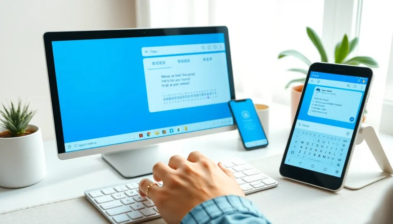 Sogou输入法 interface on multiple devices showcasing seamless cross-platform synchronization and user-friendly design.