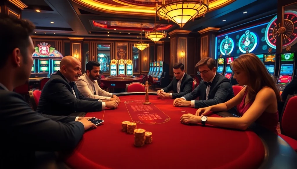Experience the thrill of high-stakes play at the s88 vip gaming table in a luxurious casino.