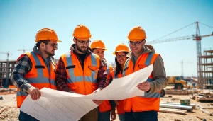 Construction apprenticeships carolinas showcasing teamwork and collaboration on a vibrant job site.