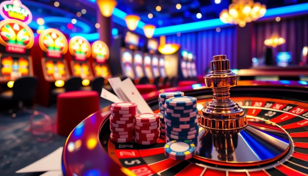 Engaging online casino experience at https://f1682.email/ with vibrant gaming visuals and betting elements.