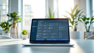 Understanding What is a CRM for WhatsApp through a sleek dashboard visualization on a laptop.