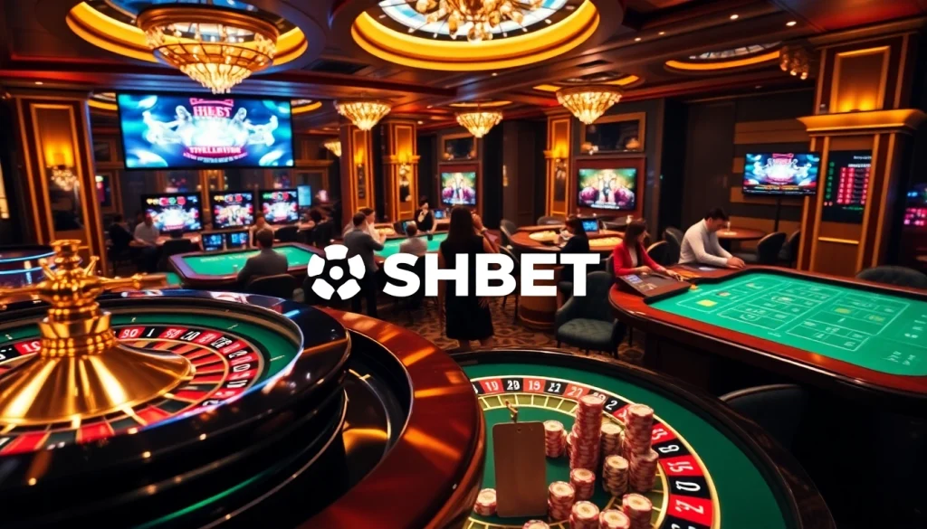 Experience the thrill of online gambling with SHBET at https://shbet.id/ featuring vibrant casino elements.